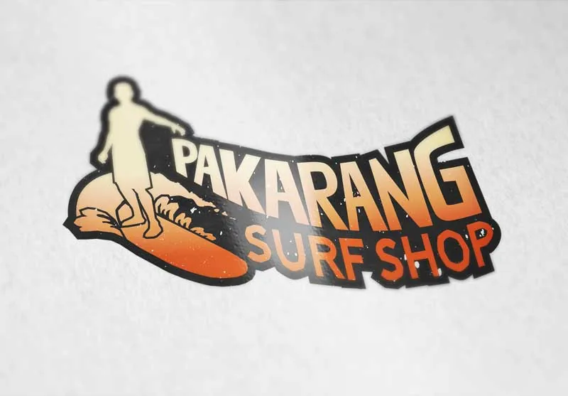 Pakarang Surf Shop vintage logo